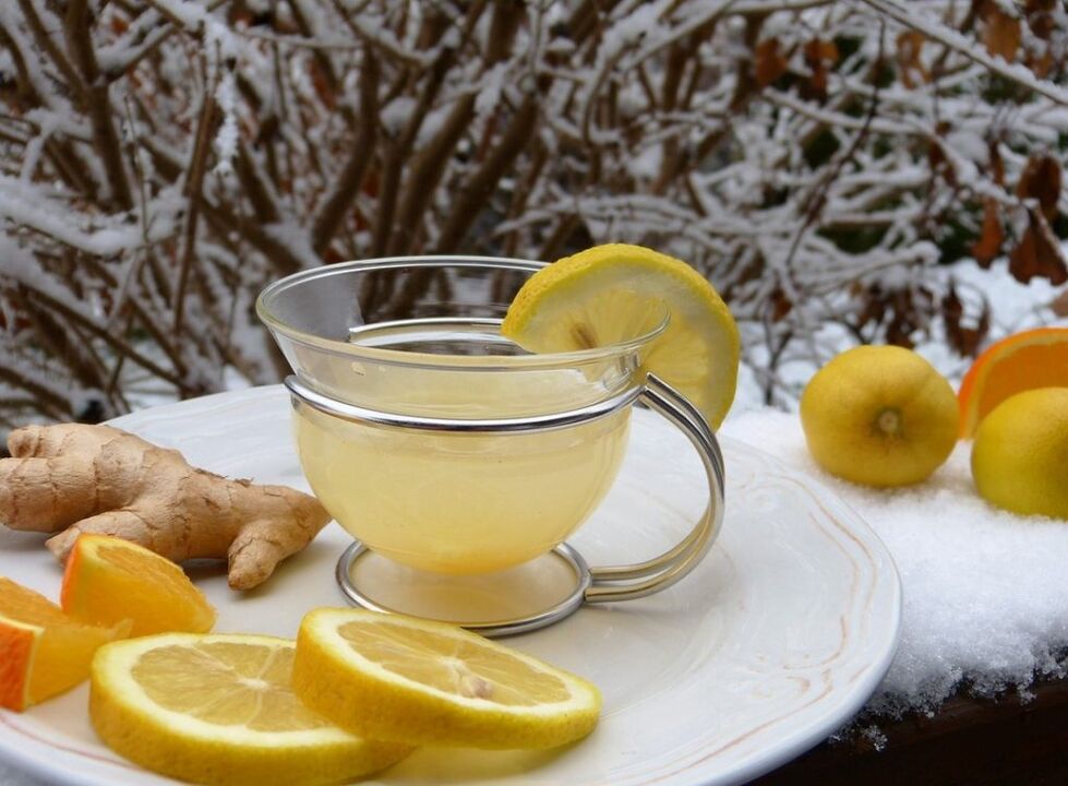 thé au citron à base de gingembre pour augmenter la puissance